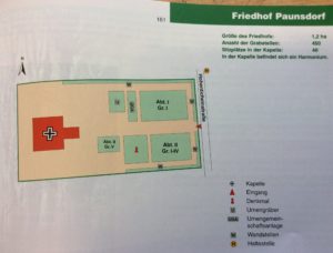 Karte des Friedhofs in Paunsdorf