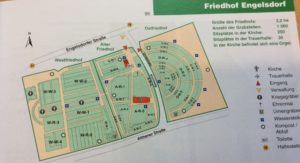Karte des Friedhofs in Engelsdorf