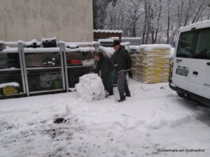 Praktikum mit Schnee - Schneefiguren